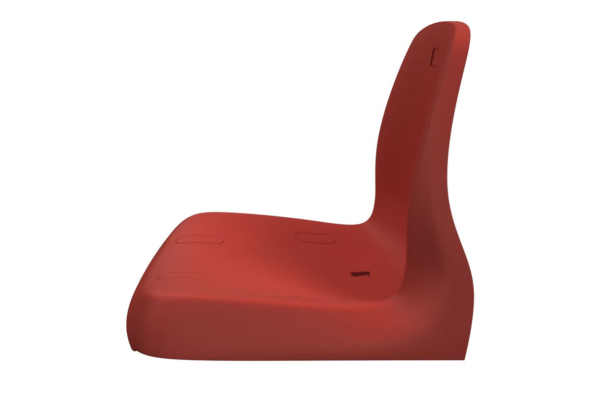 Sièges de gradin CR6 - coque en polypropylène résistante aux UV - normes feu M2/M3/M4_1