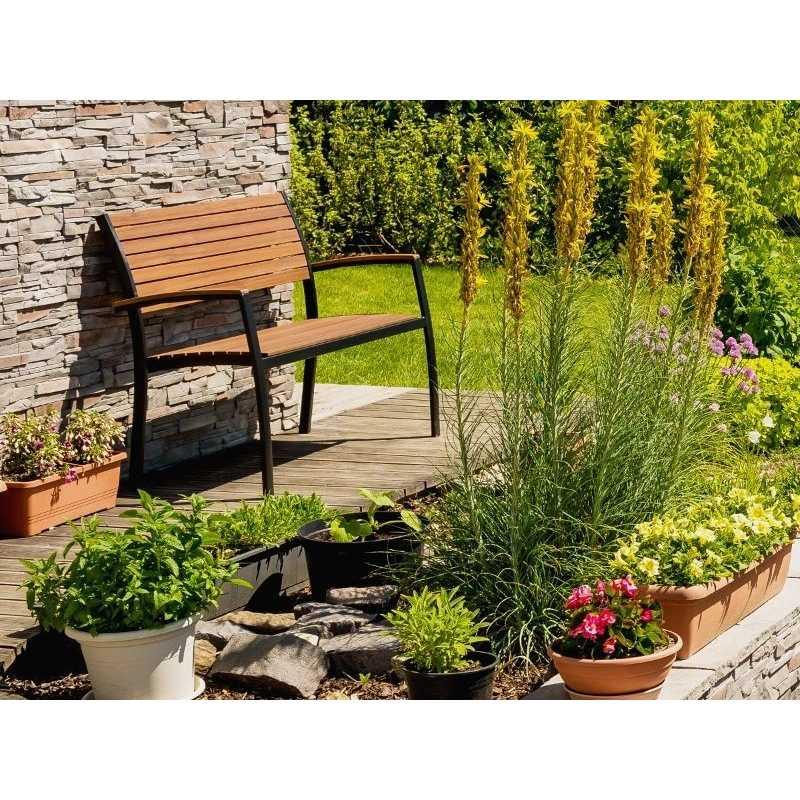 Banc de jardin flamingo bois d'eucalyptus – MTF – 2 places – 2nab2156_1