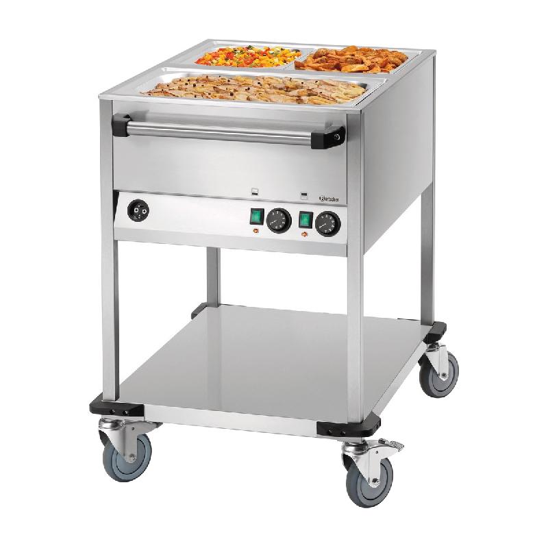 Chariot bain-marie WB2110 - 2 x GN 1/1 - Avec robinet de vidange | Bartscher_1