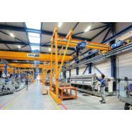 Pont roulant semi-portique monopoutre - Abus - capacité de levage 10 tonnes - galets de guidage et ABULiner_1