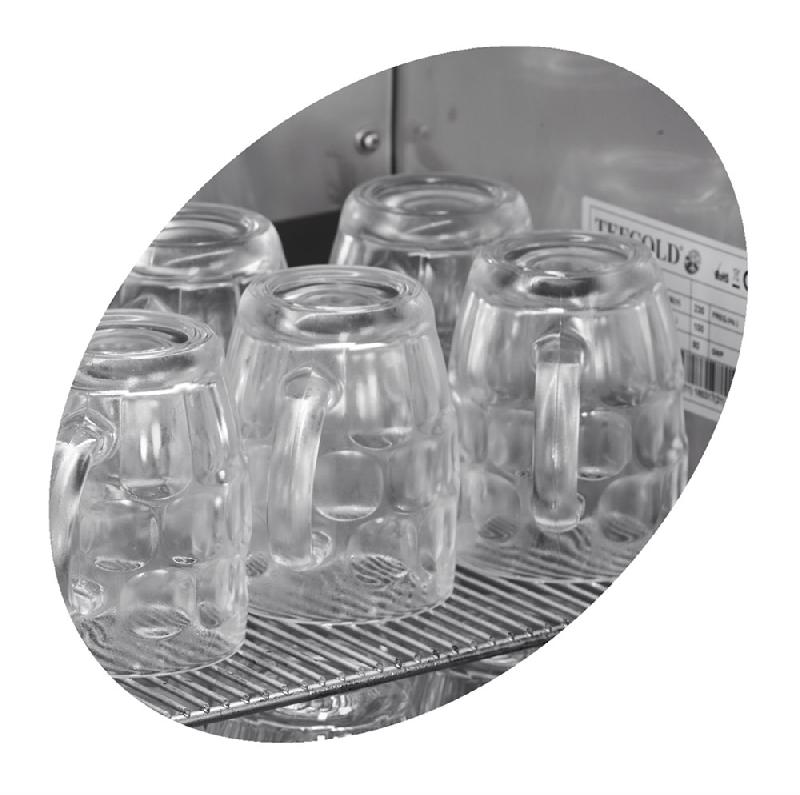 Givreur à verres une porte vitrée - 79 L | Tefcold - GF200VSG_1