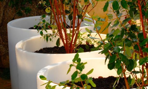 Jardinière de ville pot rondo - Polyéthylène rotomoulé haute densité - 3 tailles disponibles avec option support acier_1