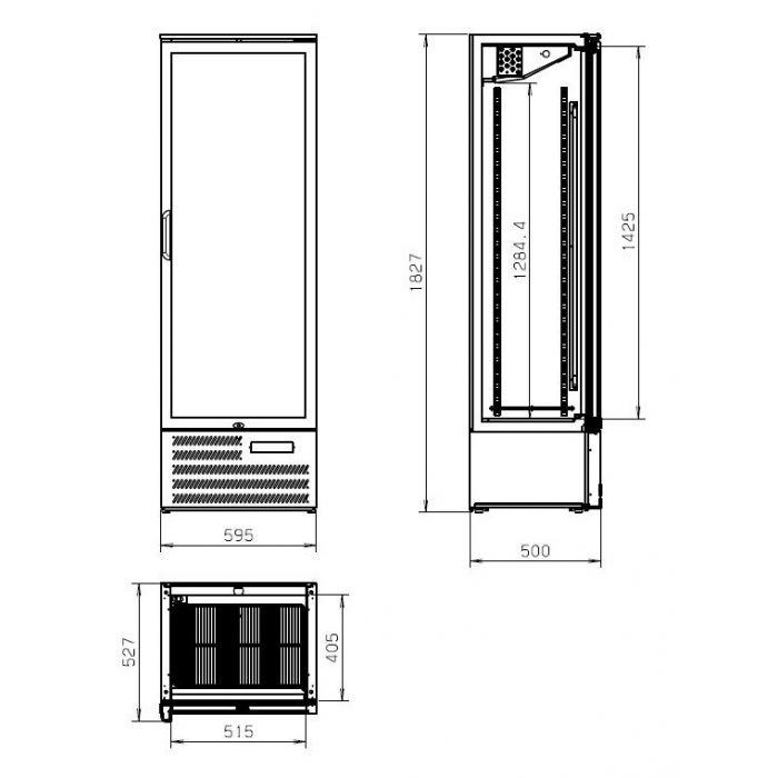 Réfrigérateur de bar haute mvc-458 l900 7526.0305 COMBISTEEL_1