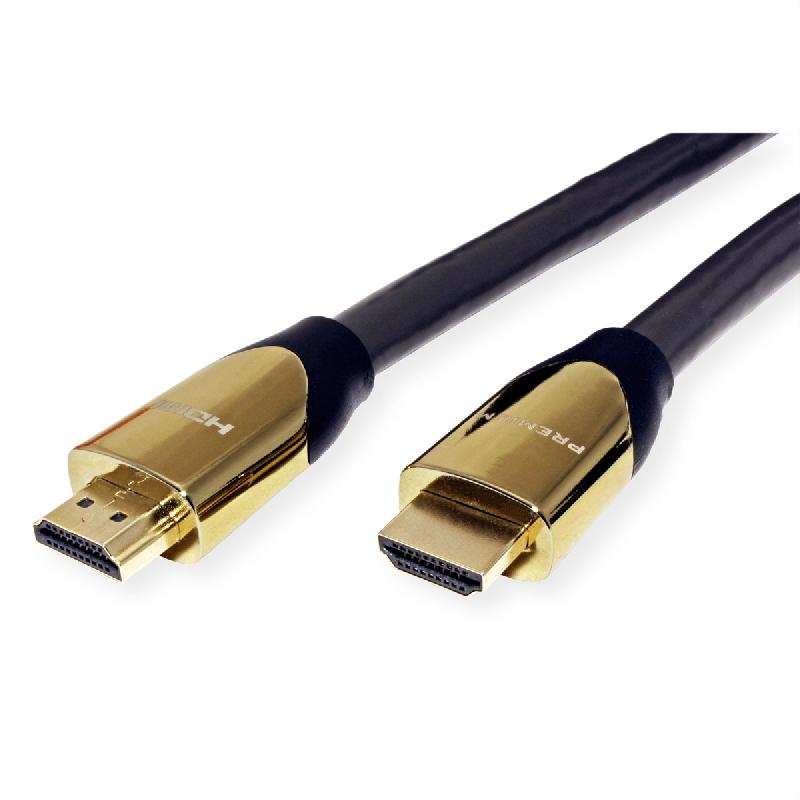 Roline premium câble hdmi ultra hd avec ethernet, 4k, m/m, noir, 9 m_1