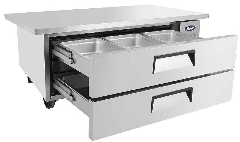 Soubassement réfrigéré positif tropicalisé 2 tiroirs L 1323 mm Atosa_1