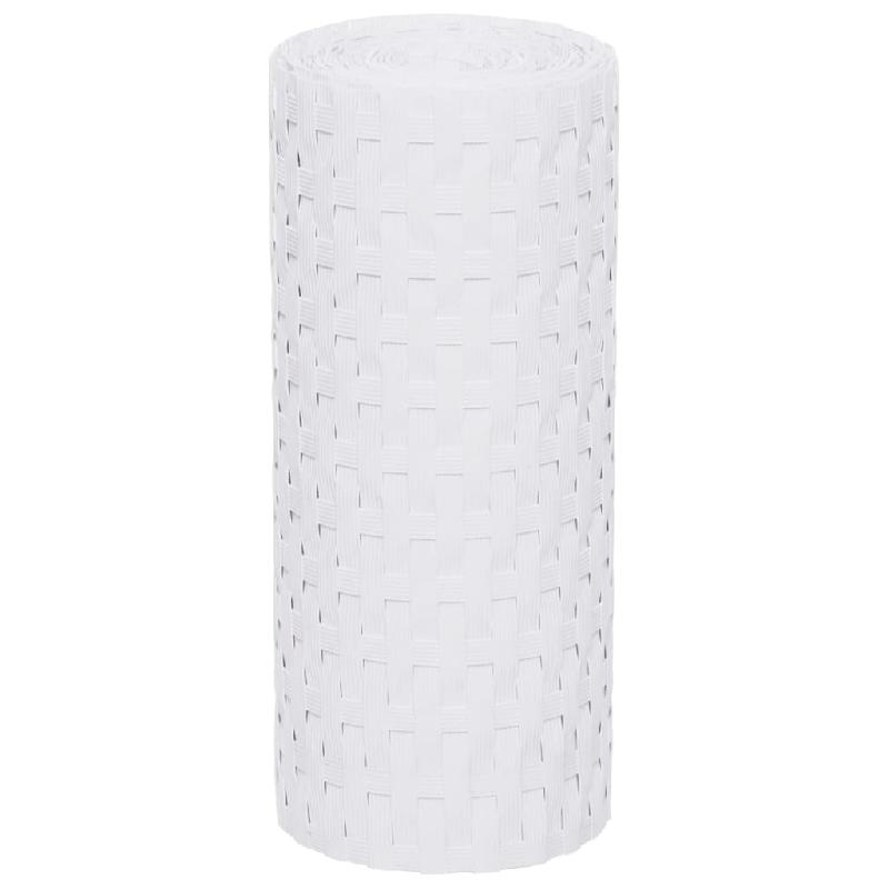 Vidaxl paravents de balcon 5 pcs blanc 255x19 cm résine tressée 156312_1