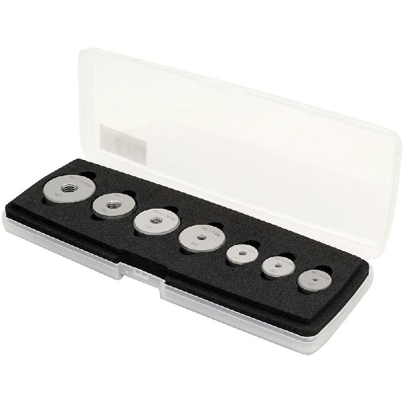 Jeu de 7 bagues filetées 