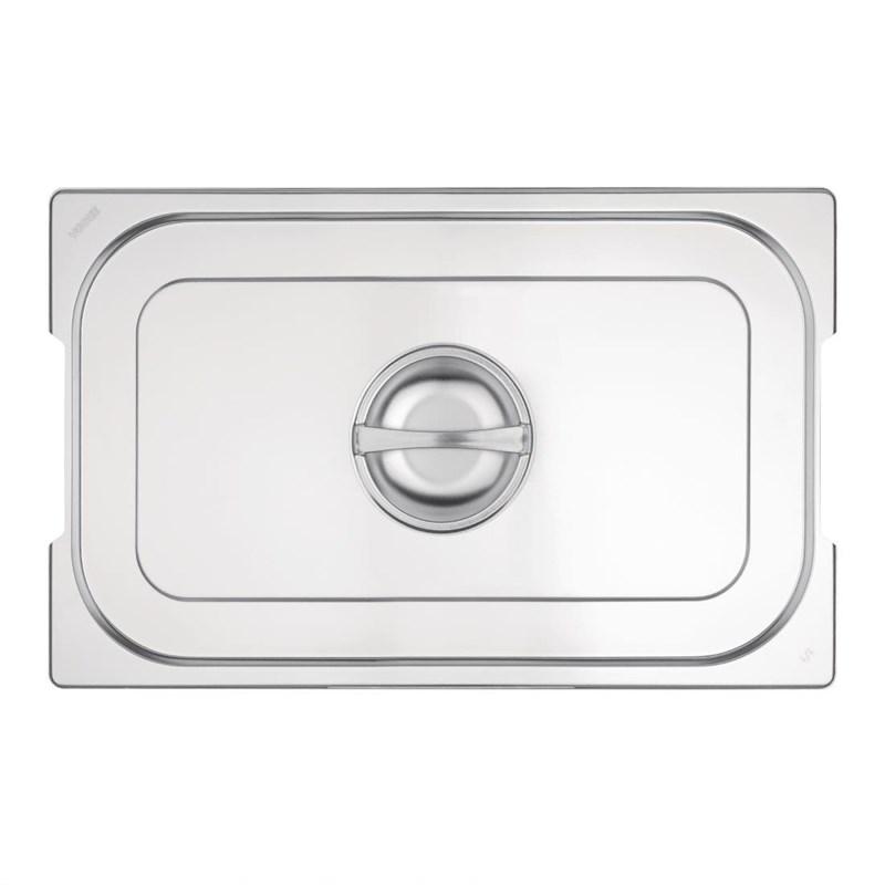Couvercle inox avec poignée pour bacs GN 1/1 | Vogue CB181_1