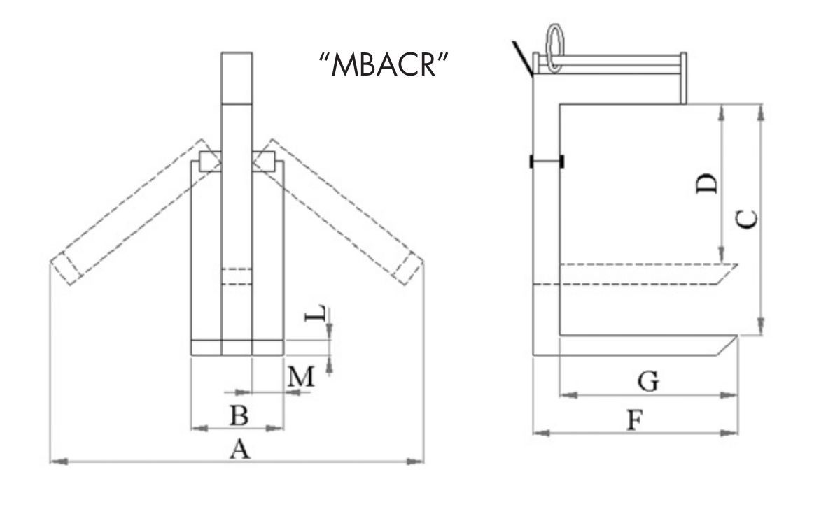 Lève-palette MBACR - Dacame France SAS - capacité 1500 kg - réglable avec manivelle et compatible grue_1