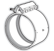 Manchon de réparation inox AQUAREP - longueur 140 mm - pour tube PVC, PE, fonte, PP, acier et fibrociment_1