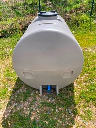 Polycuve pe 1000l grise - diam : 0m92 - lg : 1m73 - hauteur : 0m96 - ref : w00102304004p - dabert-citernes_1