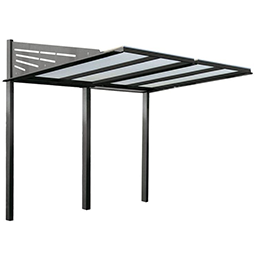 Abri convivial robuste avec une capacité de stationnement jusqu'à 6 vélos_1