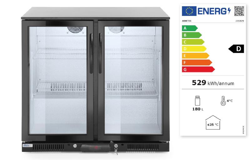 Arrière de bar réfrigéré 2portes battantes 180L ARKTIC HENDI_1