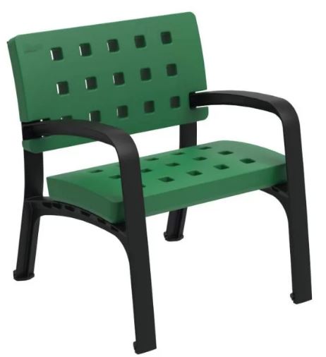 Banc public Modo en plastique 100% recyclable - traité anti-UV, anti-graffitis, sans entretien - 170 cm_1