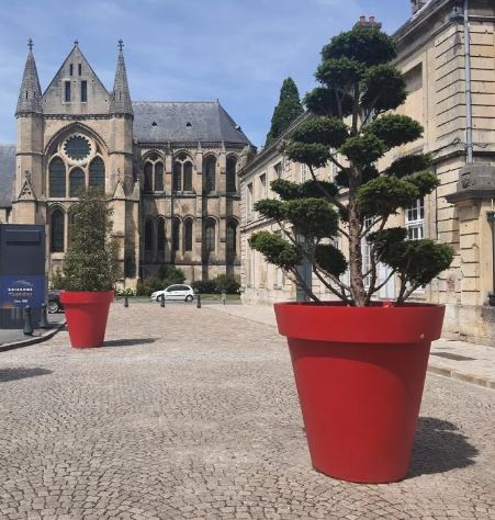 Jardinière Rond Déco - 100 % recyclable - Résistant aux UV - 21 couleurs disponibles - Polyéthylène rotomoulé_1