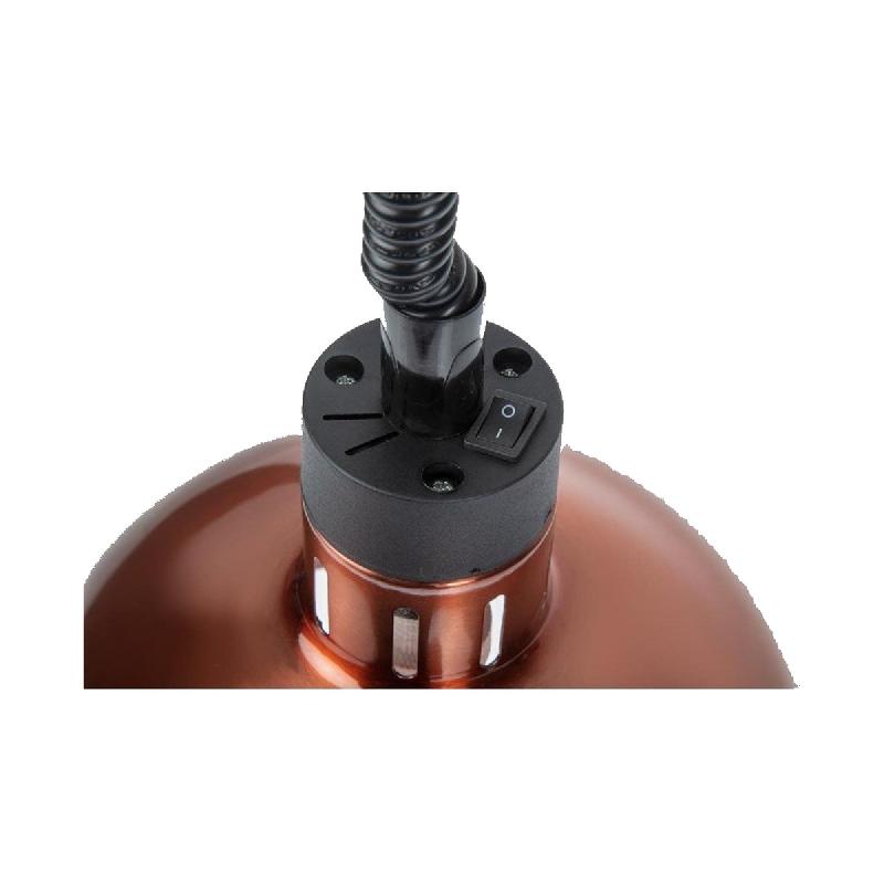 Lampe chauffante dôme rétractable finition cuivre | Buffalo_1