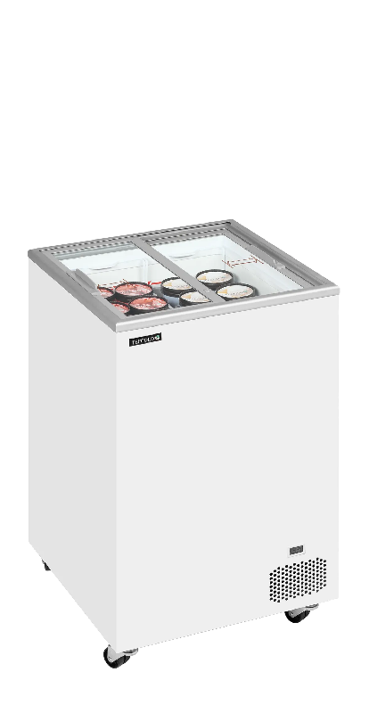 Congélateur vitré de crème glacée IC101SC (108 / 91) blanc TEFCOLD_1