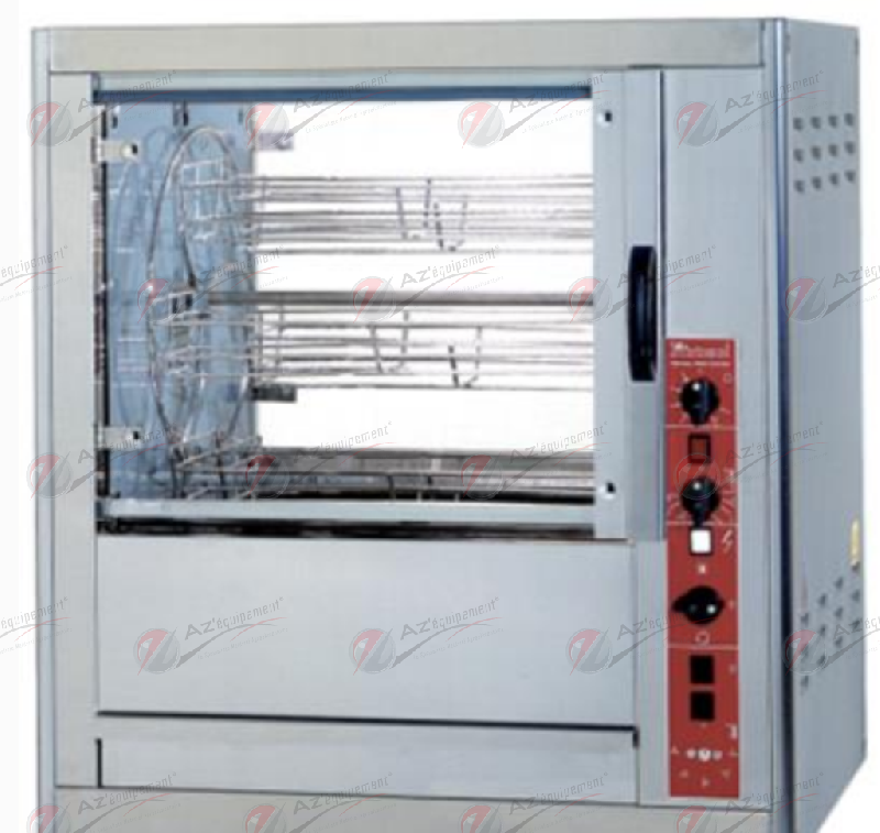 Rôtissoire à balancelle FRB4 - AZ Equipement - 4 balancelles - Capacité 12/16 volailles - 400 V triphasé_1
