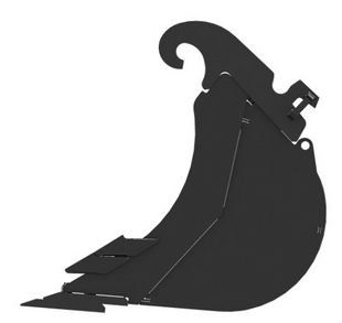 Godet d'excavation-mini-pelle - caterpillar finance france - 400 mm (16 in) - poids 230 kg_1