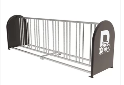 Support vélos 16 places en acier galvanisé - cadre 30x30 mm et Ø 38 mm - Hauteur 856 mm - Procity®_1