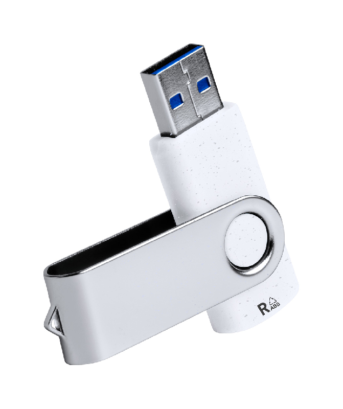 Clé USB publicitaire Twist - plastique ABS recyclé et boîtier métal - 16 Go - USB 2.0_1