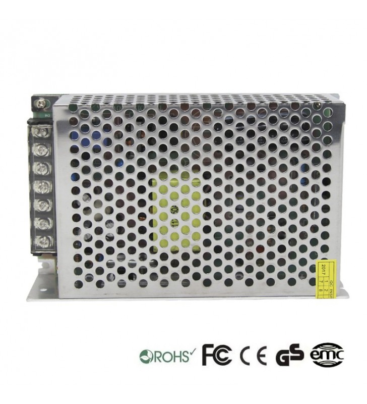 Alimentation 12V continu - 150W - 12.5A - IP20 - structure en aluminium - référence 12V150W_1