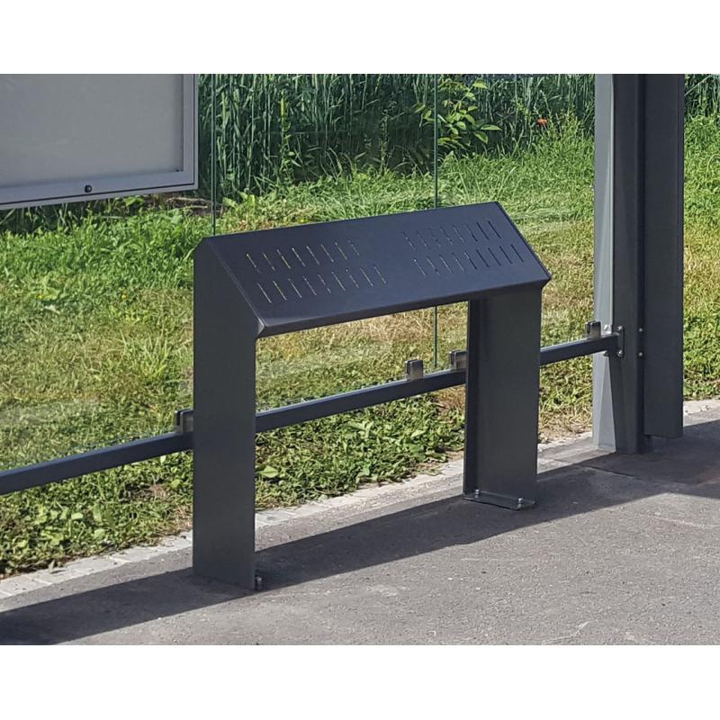 Assis-debout KUB en acier - Réf : 306721.Gpro - Élégance et design pour stations bus_1