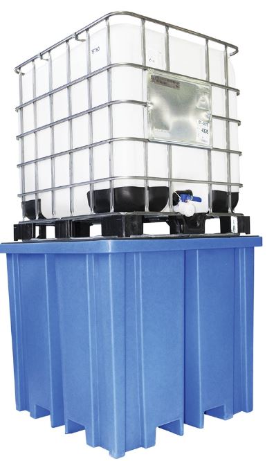 Bac de rétention plastique 1 cuve de 1000 L avec une Capacité de rétention de  200 A 220 LITRES - BB1FWB - DELAHAYE INDUSTRIES_1