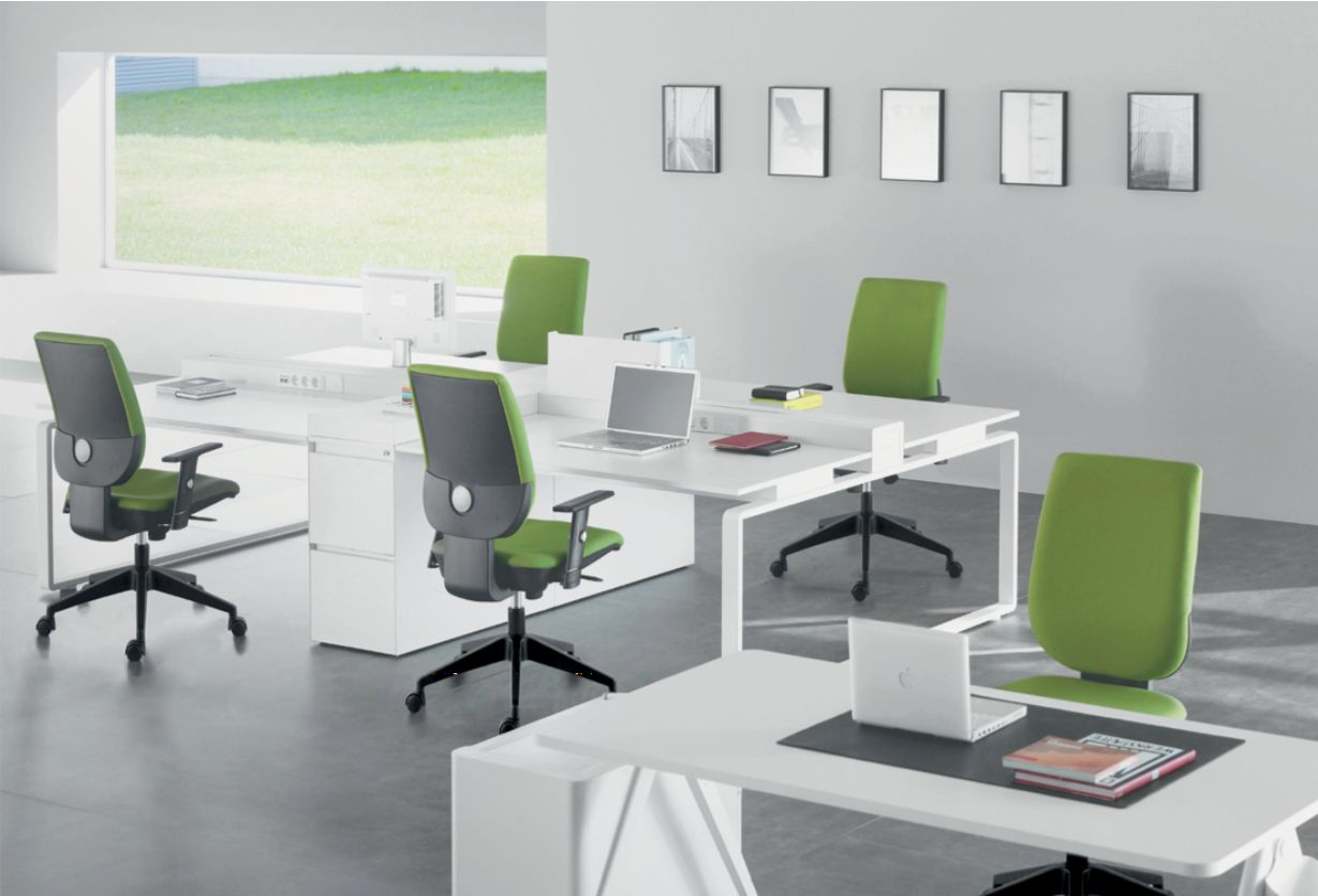 Fauteuil de bureau Tertio - design Jean Louis Iratzoki - dossier tapissé ou résille_1