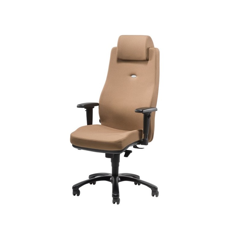 Chaise de bureau EVER+ avec soutien lombaire réglable pour un confort optimal