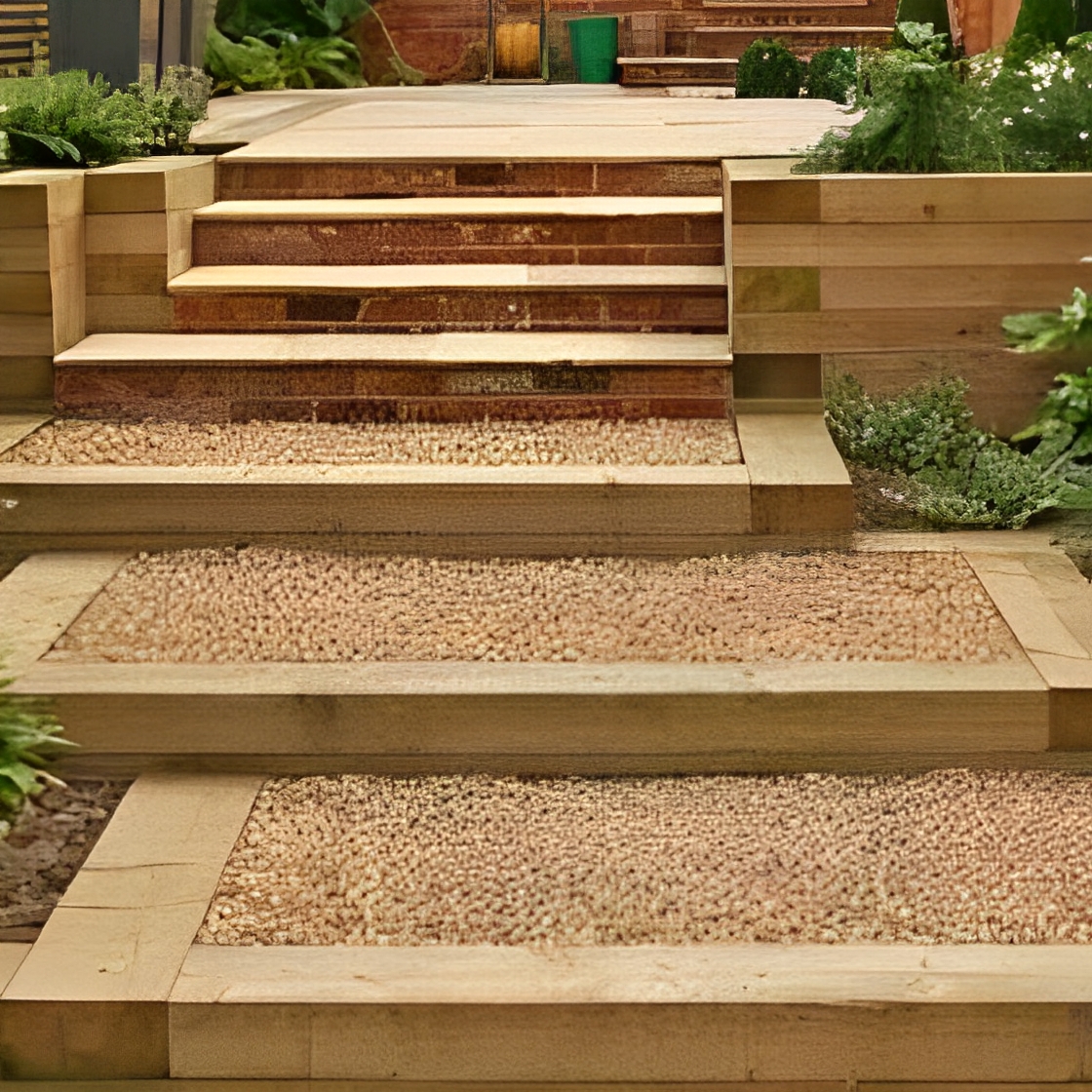 Materiaux-naturels.Fr - traverse bois pour bordure paysagère_1