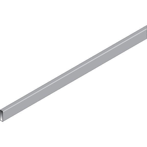 Tube rectangle QV Alias - nickel brossé - L120cm - 38x13mm - Acier_1