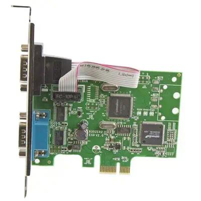 Carte PCI Express à  2 ports série DB9 RS232 - Adaptateur PCIe série avec UART 16C1050_1