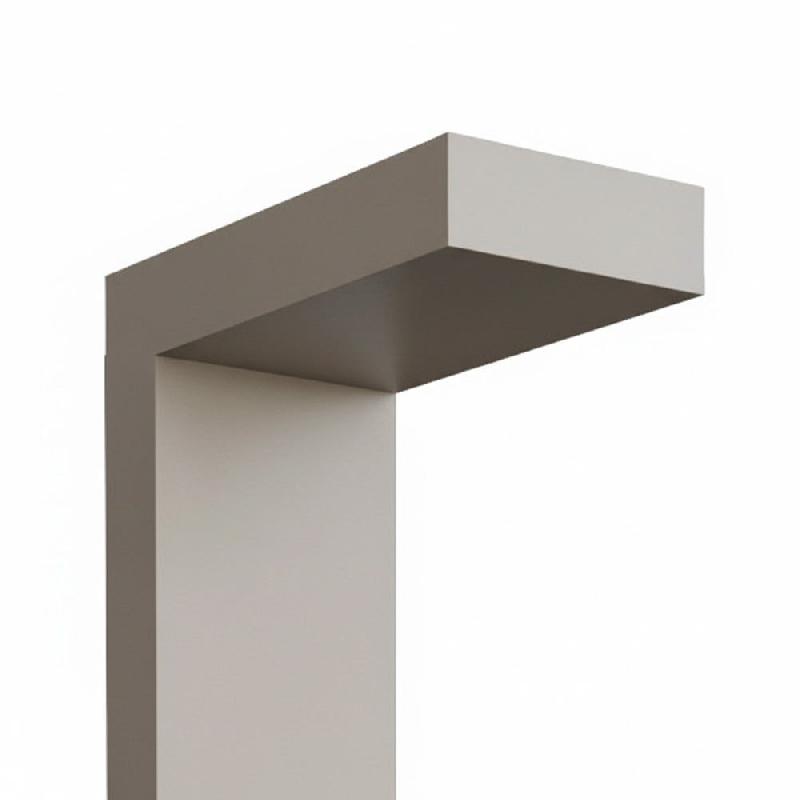 Casquette pour montant Totem 30x60x10cm - gris alu_1