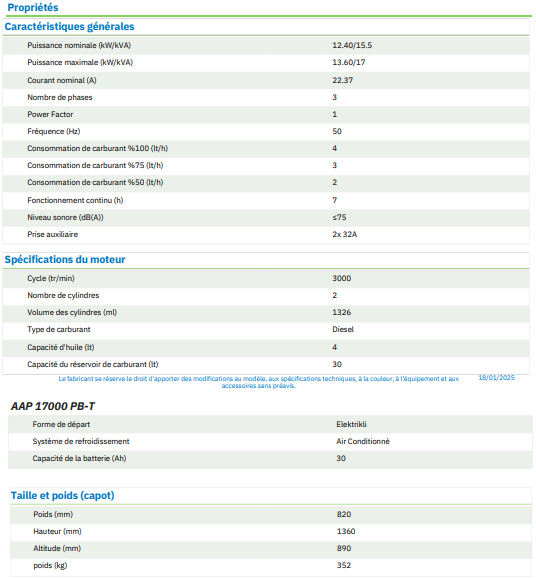 Groupe électrogène de chantier à alimentation électrique - SAROS ENERGY - 10 à 15 kW - Ref : MOB ENERGY AKS TQ 01_1