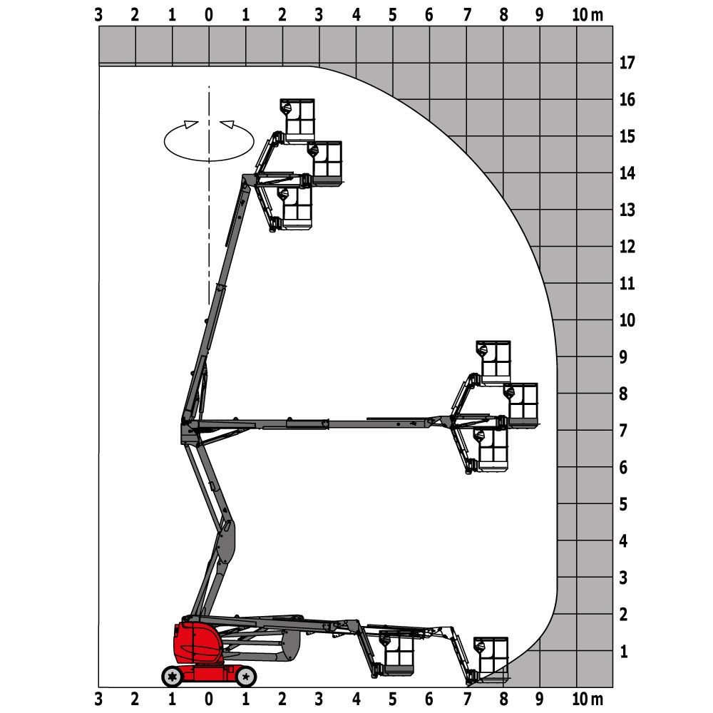 170 AETJ-L - Nacelle élévatrice articulée Manitou - Hauteur de travail 16.9m - Équipements standard et optionnels_1