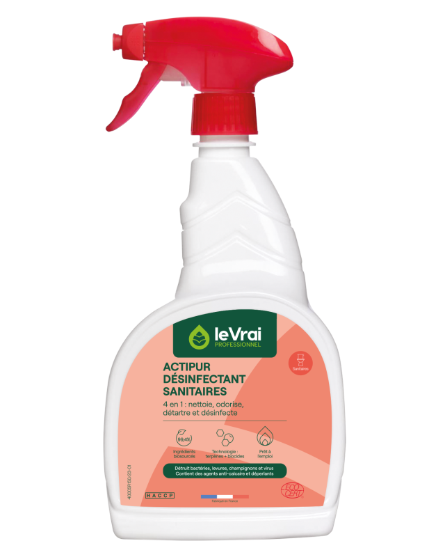 Actipur detartrant desinfectant sanitaires pret a l'emploi ecocert ph : 2,2 le vrai (5517) vapo de 750ml_1