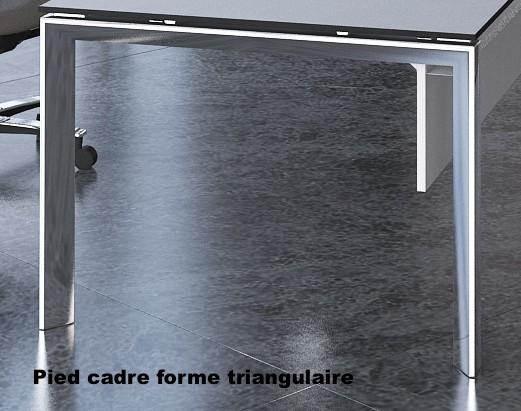 Bureau d'angle en verre Star- Mobel Linea - 220, Verre noir_1