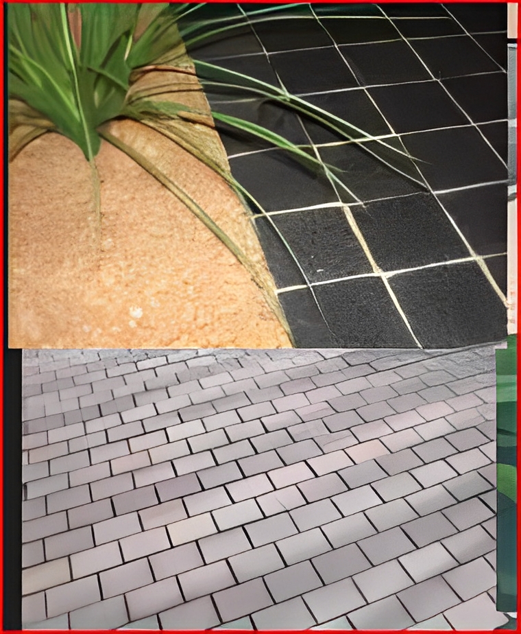 Pavé antidérapant en granite pour sols extérieurs