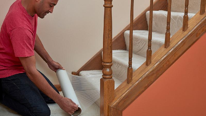 Film de protection pour bâtiment et chantier - surfaces adhésives variées - largeur 1 à 108 po, longueur 300 à 15 000 pi_1