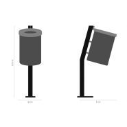 Grado - poubelle publique - bottega7 - 30 litres_2