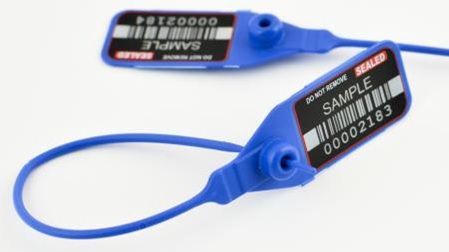 Scellé de sécurité à tige lisse universel - Longueur 205 mm - Polypropylène avec insert métallique_1