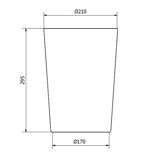 AL60010N - Poubelle publique Jofel - 10 L - ABS de haute qualité, empilable et robuste_1