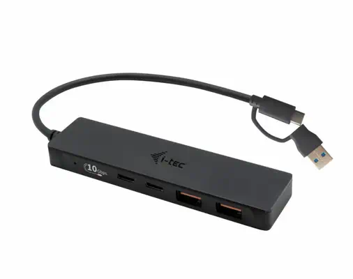 I-tec Metal C31HUBMETAL2A2C hub & concentrateur USB 3.2 Gen 1 (3.1 Gen 1) Type-C 10000 Mbit/s Noir_1