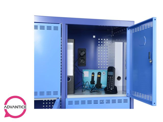 Paralocker XL - Armoire de stockage et rechargement 8 casiers avec prises électriques et options de verrouillage_1
