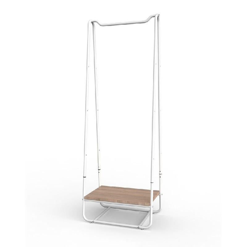 Portant Round  645x425x1830mm - blanc mat_1