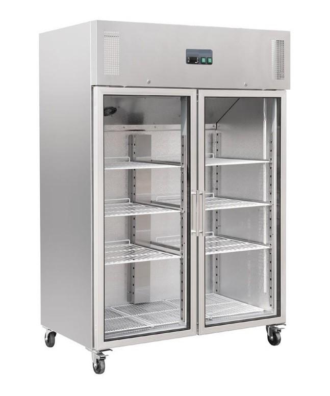 Armoire réfrigérée positive 2 portes vitrée 1200 litres - garantie 2 ans_1