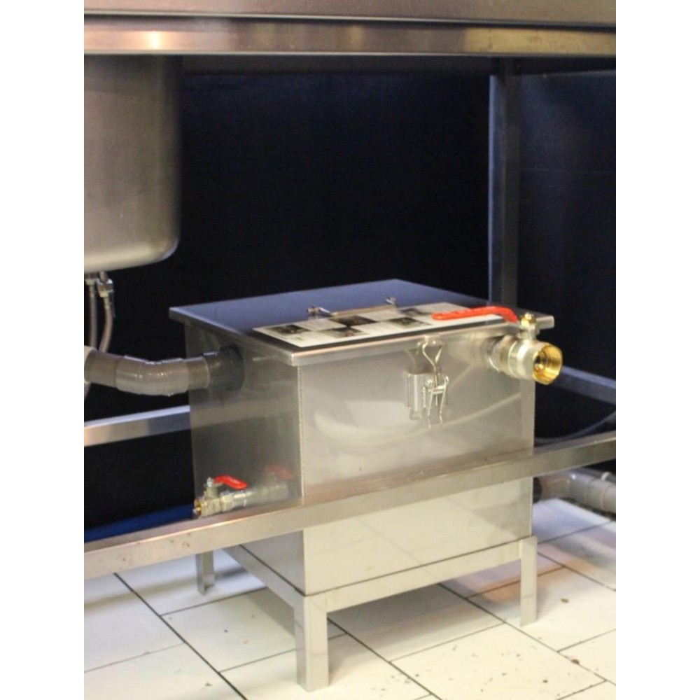 Bac à graisse professionnel compact sous évier pour traiteurs et restaurants - 90 couverts - BAGT-COMPACT - SARL Développement Durable_1