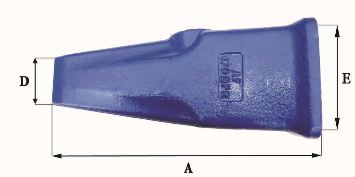 Dents de godet adaptables Feurst AF 4709 PR - 49,5 kg - dimensions 510x205x20x100x154 mm_1