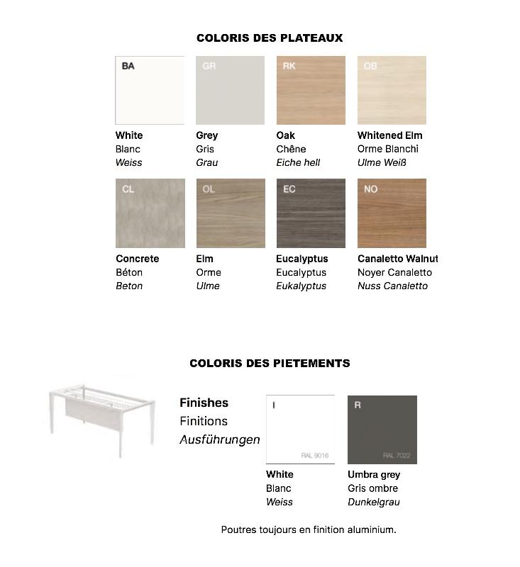 Table de réunion design X5 - Officity - Non, Anthracite, Orme_1